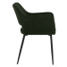Dkton 23626 Dizajnová jedálenska stolička Nereida, olivovo zelená
