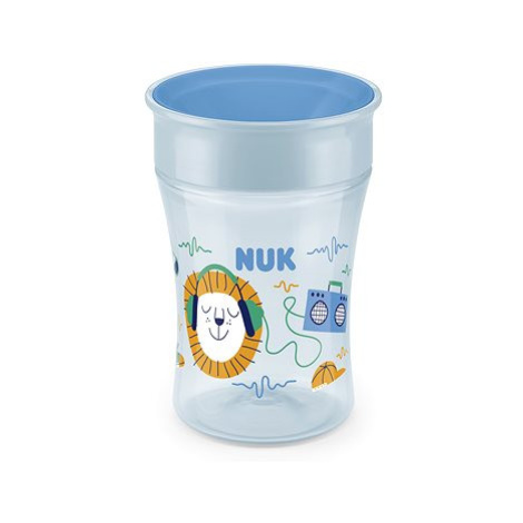 NUK hrnček Magic Cup s viečkom 230 ml – modrý, mix motívov