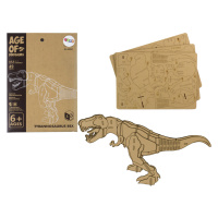 mamido Drevené Puzzle 3D T-Rex Vzdelávacia stavebnica 22 dielov