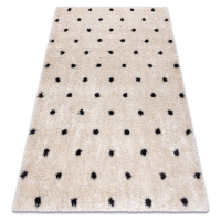 DW Béžovo-čierny bodkovaný koberec Febie Rozmer: 180x270 cm