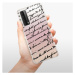 Odolné silikónové puzdro iSaprio - Handwriting 01 - black - Huawei P Smart 2021