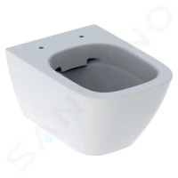 GEBERIT - Smyle Square Závesné WC, Rimfree, biela 500.379.01.1