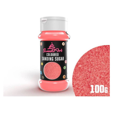 SweetArt dekorační cukr růžový (100 g) - dortis