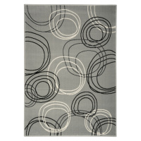 Kusový koberec Kruhy grey - 190x280 cm Alfa Carpets