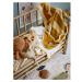 Okrovožlto–béžová detská osuška 78x78 cm Agnes – Bloomingville Mini