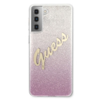 Puzdro Guess GUHCS21MPCUGLSPI na Samsung Galaxy S21 Plus 5G Vintage ružové