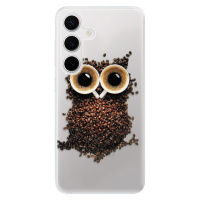 Odolné silikónové puzdro iSaprio - Owl And Coffee - Samsung Galaxy S24