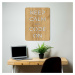 Drevená tabuľka na stenu - Keep calm and code on