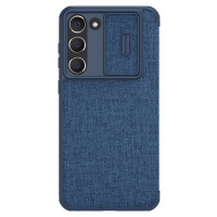 Nillkin Qin PRO Cloth Puzdro pre Samsung Galaxy S23, Modré