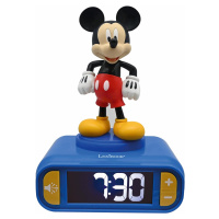 Budík s nočným 3D svetlom Myšiak Mickey