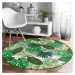 Zelený prateľný okrúhly koberec vhodný pre robotické vysávače ø 80 cm Comfort – Mila Home