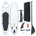 vidaXL Stand up paddleboard SUP, nafukovací, modro biely