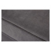 LuxD Dizajnová leňoška Evie 196 cm sivý zamat