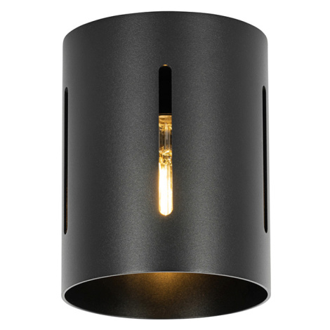 Dizajnové stropné svietidlo čierne - Yana QAZQA