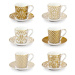 Porcelánové šálky v zlatej farbe v súprave 6 ks My Coffee – Tescoma