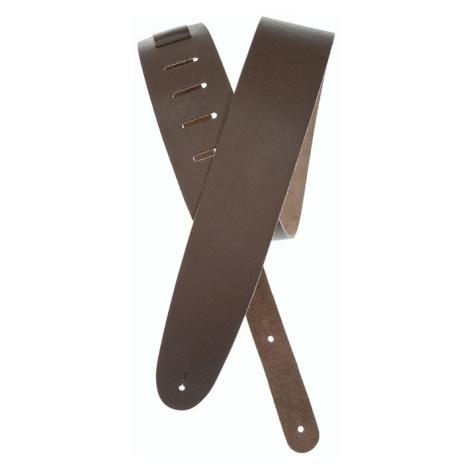 D'Addario Basic Classic Leather Guitar Strap Brown