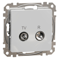 TV R zásuvka priebežná 7dB, Aluminium, Sedna Design (Schneider)