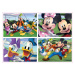 Puzzle Mickey Mouse Disney Multi 4 Junior Educa 20-40-60-80 dielov od 4 rokov