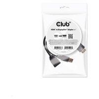 Adaptér HDMI Club3D 1.4 na DisplayPort 1.1 (M/F), napájanie USB, 18 cm