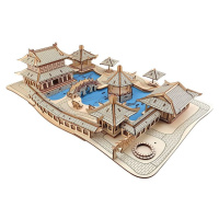 Woodcraft Drevené 3D puzzle Záhrady Suzhou