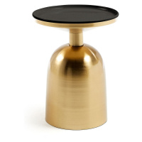 Odkladací stolík v zlatej farbe Kave Home Physic, ø 37 cm