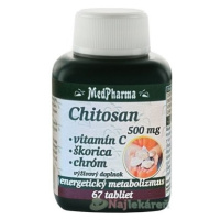 MedPharma Chitosan 500 mg+vit.C+chrom 67 tabliet