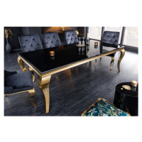 Jedálenský stôl ZETHOS 180 cm Dekorhome Čierna / zlatá,Jedálenský stôl ZETHOS 180 cm Dekorhome Č