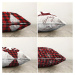 Súprava 4 vianočných žinylkových obliečok na vankúš Minimalist Cushion Covers Xmas Tartan, 55 x 