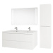 MEREO - Aira, kúpeľňová skrinka s keramickým umývadlom 61 cm, biela CN710