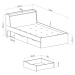 ME Detská posteľ s úložným priestorom Lara Rozmer: 120x200