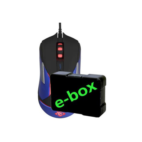 Myš drátová USB, E-blue Auroza Gaming V2, čierna, optická, 5000DPI, e-box