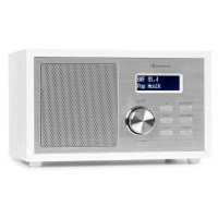 Auna Ambient DAB+/FM, rádio, BT 5.0, AUX vstup, LCD displej, budík, časovač, drevený vzhľad, bie