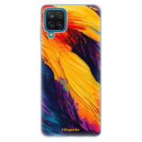 Odolné silikónové puzdro iSaprio - Orange Paint - Samsung Galaxy A12