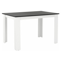 Jedálenský stôl 120x80 KRAZ Čierna / biela,Jedálenský stôl 120x80 KRAZ Čierna / biela
