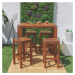 Drevená záhradná barová stolička Norah - LDK Garden