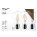 LED žiarovka E27 4W 2700K Filament Set 3 ks, 470lm