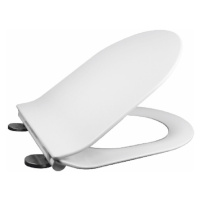 Mereo, Samozatváracie WC sedátko slim, duroplast, biele, s odnímateľnými pánty CLICK CSS116 CSS1
