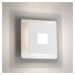 Nástenné LED svetlo Hennes, 18 x 18 cm, biela