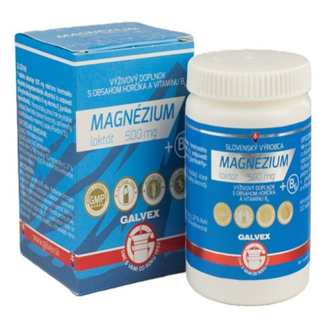 GALVEX MAGNÉZIUM laktát 500 mg + B6 100 tabliet