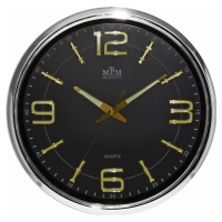 Nástenné hodiny MPM, 3170.71 - strieborná lesklá,  34cm