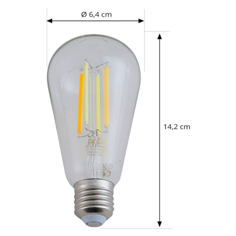 LUUMR Smart LED E27 ST64 7W číra ZigBee Tuya Hue