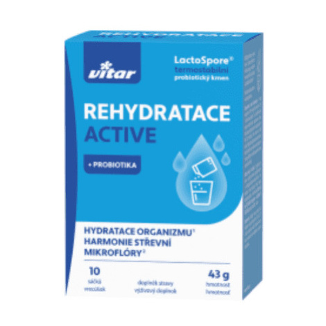 VITAR Rehydratace active + probiotika vrecká 10 ks Vitar Veteriane