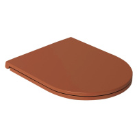 Isvea Isvea, INFINITY WC sedátko SLIM, Easy Take, Soft Close, terracotta, 40KF0548I-S