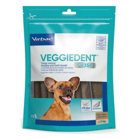 Virbac CET Veggiedent Fresh XS 15 ks psy do 5 kg