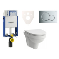 Cenovo zvýhodnený závesný WC set Geberit na zamurovanie + WC Laufen Laufen Pro Nordic SIKOGE2H2