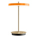 Oranžová LED stolová lampa so stmievačom s kovovým tienidlom (výška  31 cm) Asteria Move – UMAGE