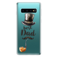 Odolné silikónové puzdro iSaprio - Best Dad - Samsung Galaxy S10