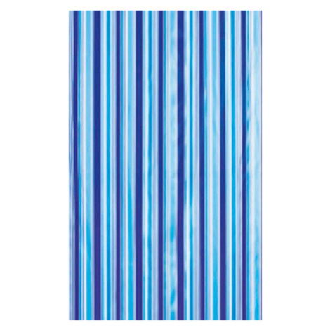 Sprchový záves 180x180cm, vinyl, modrá, pruhy ZV011 AQUALINE