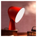 Foscarini Binic dizajnérska stolová lampa, červená