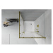 MEXEN/S - Rio sprchovací kút štvorec 80 x 80, dekor, zlato + vanička Rio vrátane výpuste 860-080